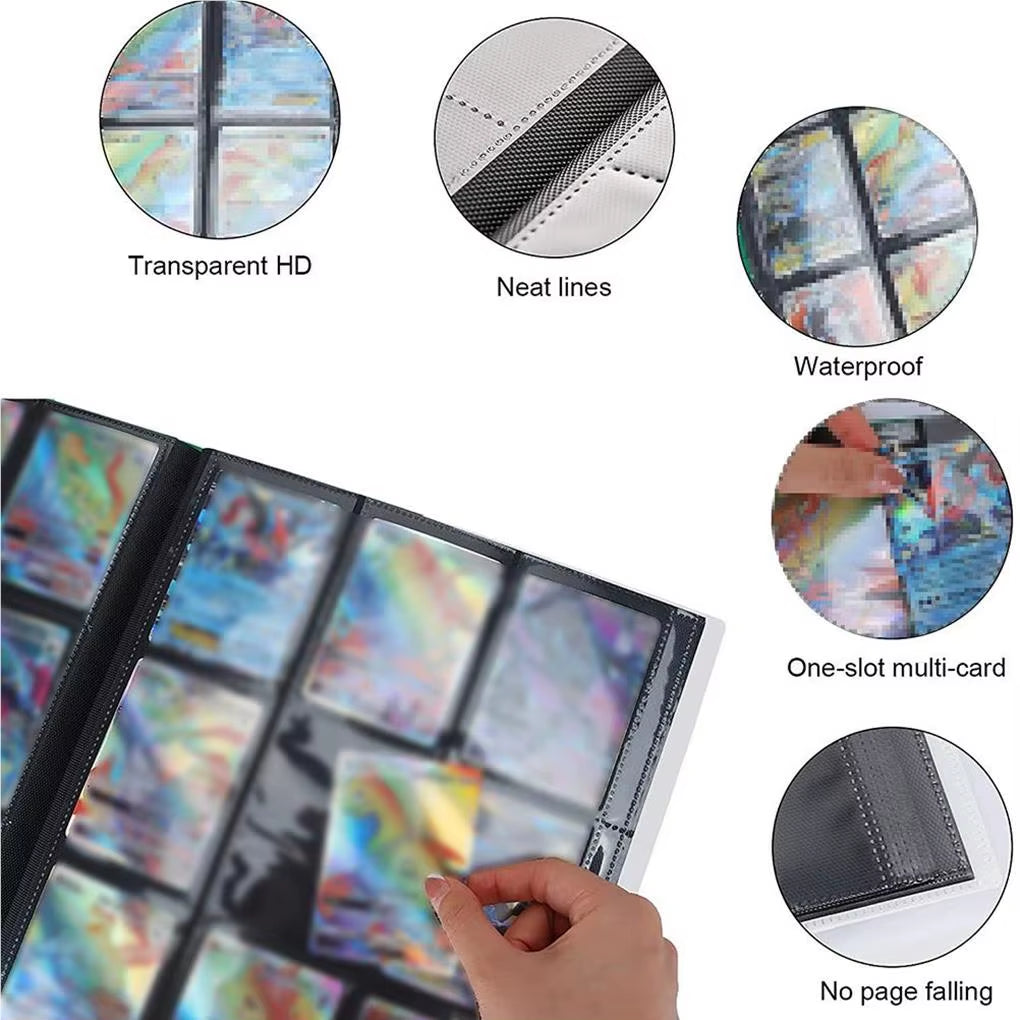 20 Pages Game Card Collective Book Basketball Football Baseball Cards Holder Storage Album Protector Accessory White