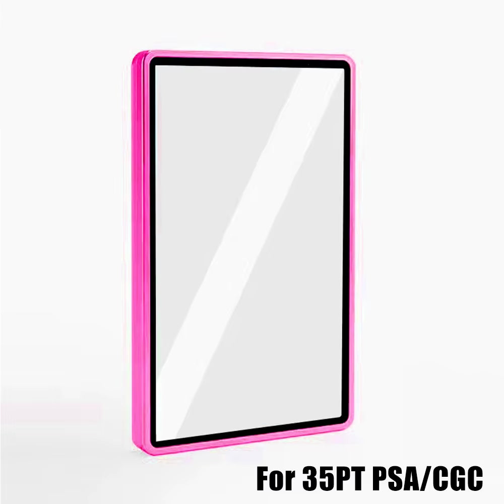 Multicolor Aluminum Alloy Graded Card Protect Cases for PSA CGC BGS Graded Cards, Scratch Resistant Trading Card Holder
