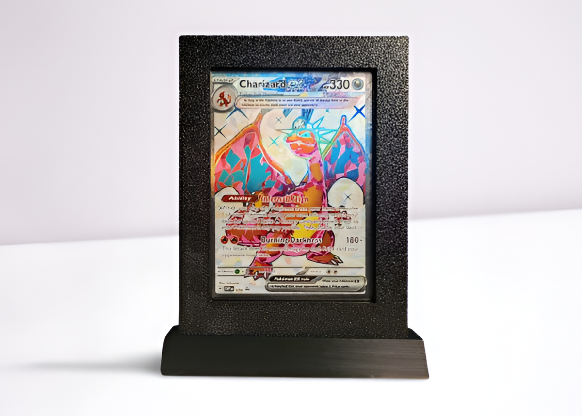 Support de présentation pour toploader - Disponible en plusieurs couleurs et en bois - Compatible avec les toploaders standards 35Pt.