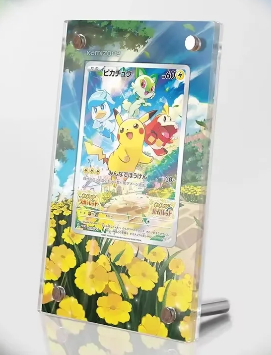 Pokemon Display Stand Mew VMAX Magikarp Cynthia Miriam Charizard Acrylic Card Brick Photo Frame PTCG Gift Toy Not Include Cards