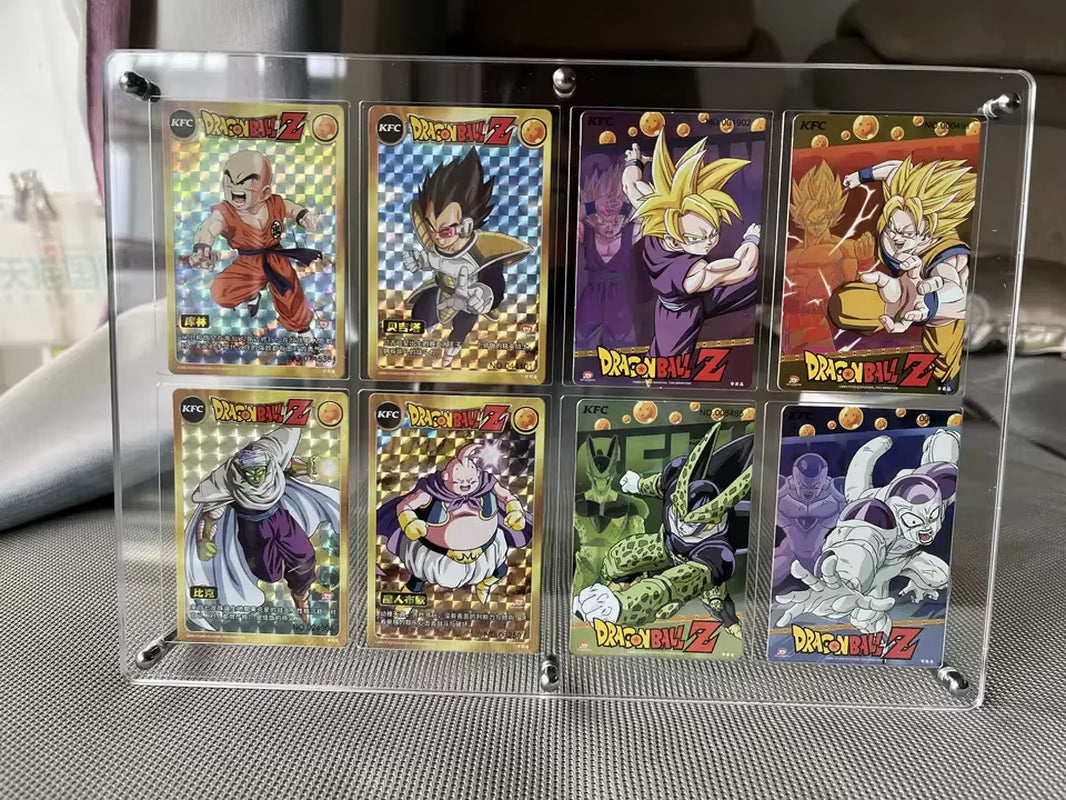 High Transparent Acrylic Magnetic Card Display Stand with Base, Suitable for Anime Cards Star Cards Game Cards Card Display Fram