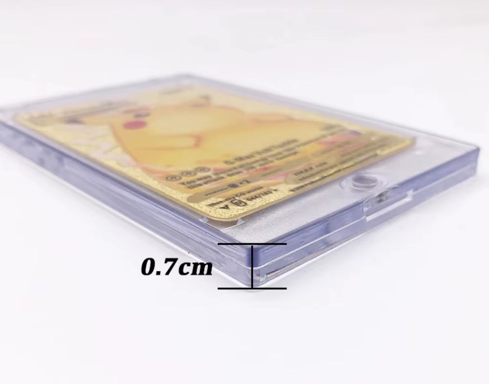 Pokemon Card Sleeves Magnetic Card Cover Transparent VMAX Protector Cards Folder Yugioh Pokémon Case Holder Kids Toy Gift