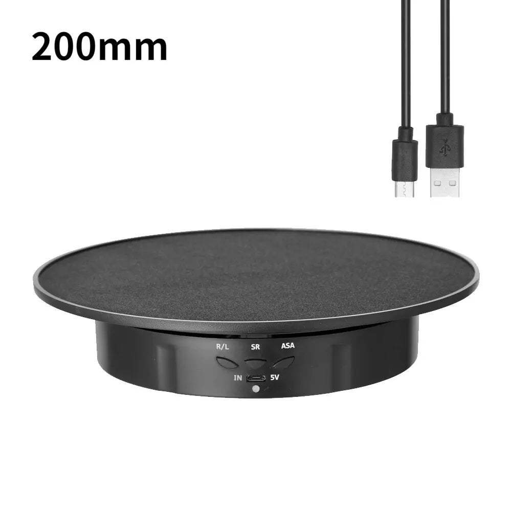 Motorised Rotating Mirror Display Stand,Three Speeds,Turntable,Rotating Holder,Usb Power Supply,Rotating Shooting