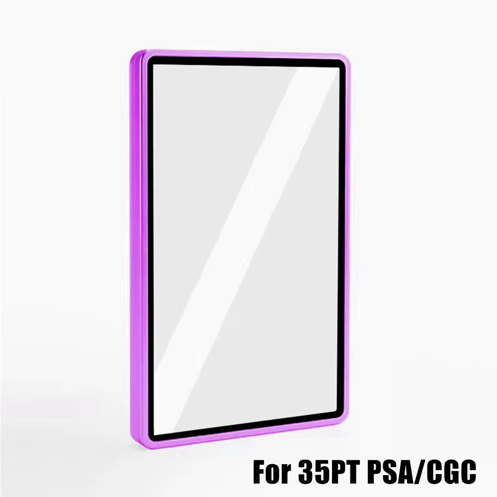 Multicolor Aluminum Alloy Graded Card Protect Cases for PSA CGC BGS Graded Cards, Scratch Resistant Trading Card Holder
