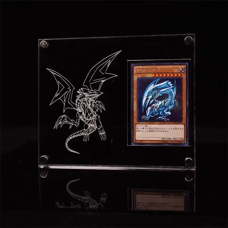 Yu-Gi-Oh Pokemon Card Brick Eeveelution White Dragon Sports Trading Card High Transparent Thickened Acrylic Display Stand Nocard