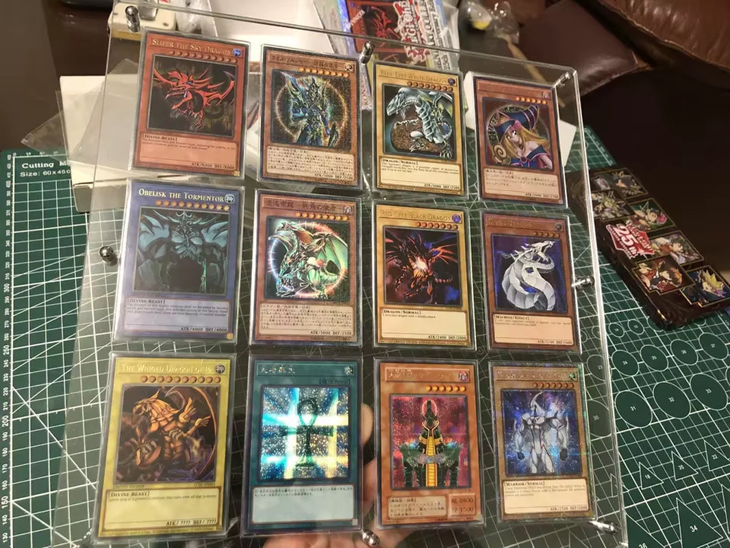 High Transparent Acrylic Magnetic Card Display Stand with Base, Suitable for Anime Cards Star Cards Game Cards Card Display Fram