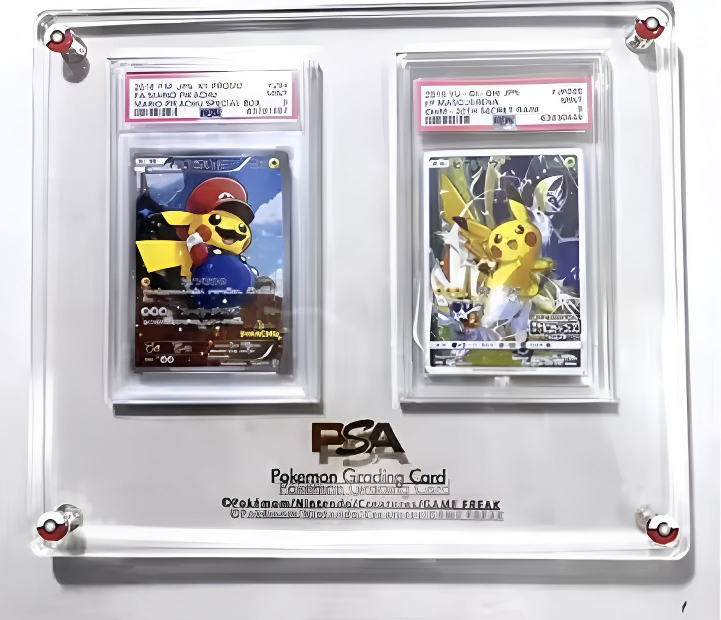 Support d’exposition en acrylique épaissi et transparent pour cartes PTCG, Pokémon, Yu-Gi-Oh, cartes gradées et cartes de sport