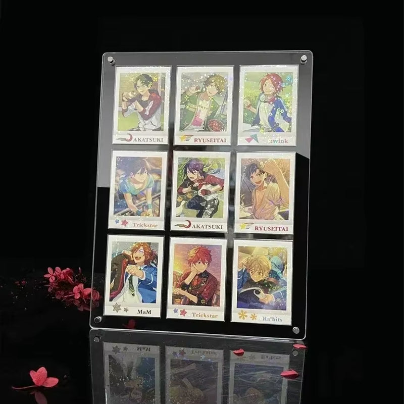 PTCG Pokemon Yu-Gi-Oh Anime Character Collection Card Display Stand Polaroid Picture Frame Thickened Acrylic Card Brick No Card