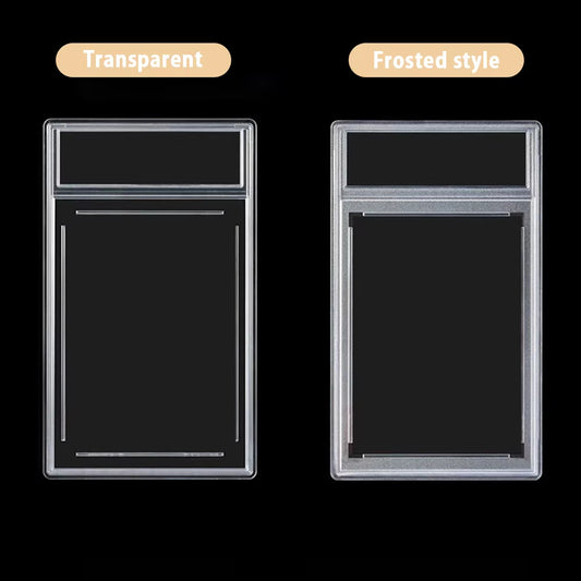 5PCS PSA Frosted Frame and Transparent Type Storage Anti-Uv Card Brick for Collector-Grade Protection for Card Slabs