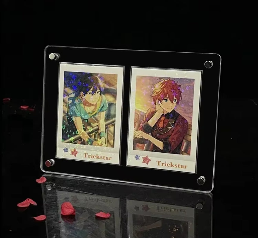 PTCG Pokemon Yu-Gi-Oh Anime Character Collection Card Display Stand Polaroid Picture Frame Thickened Acrylic Card Brick No Card