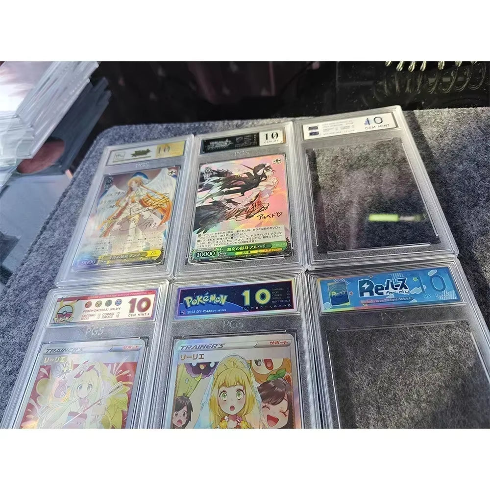 Pokemon WS DIY Label Plastic Card Brick Collector Card Protective Shell 63*88 Card Not Included Custom DIY Label