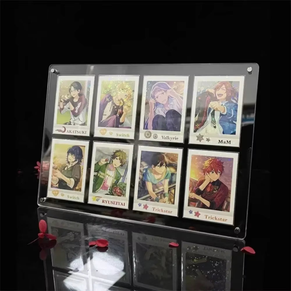PTCG Pokemon Yu-Gi-Oh Anime Character Collection Card Display Stand Polaroid Picture Frame Thickened Acrylic Card Brick No Card
