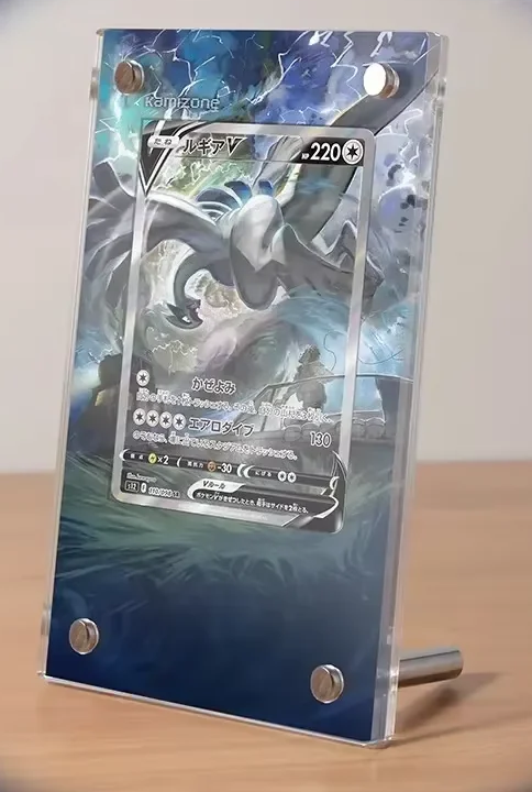 Pokemon Display Stand Mew VMAX Magikarp Cynthia Miriam Charizard Acrylic Card Brick Photo Frame PTCG Gift Toy Not Include Cards