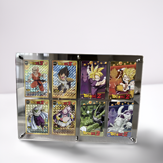 High Transparent Acrylic Magnetic Card Display Stand with Base, Suitable for Anime Cards Star Cards Game Cards Card Display Fram