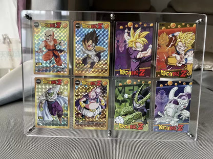 High Transparent Acrylic Magnetic Card Display Stand with Base, Suitable for Anime Cards Star Cards Game Cards Card Display Fram