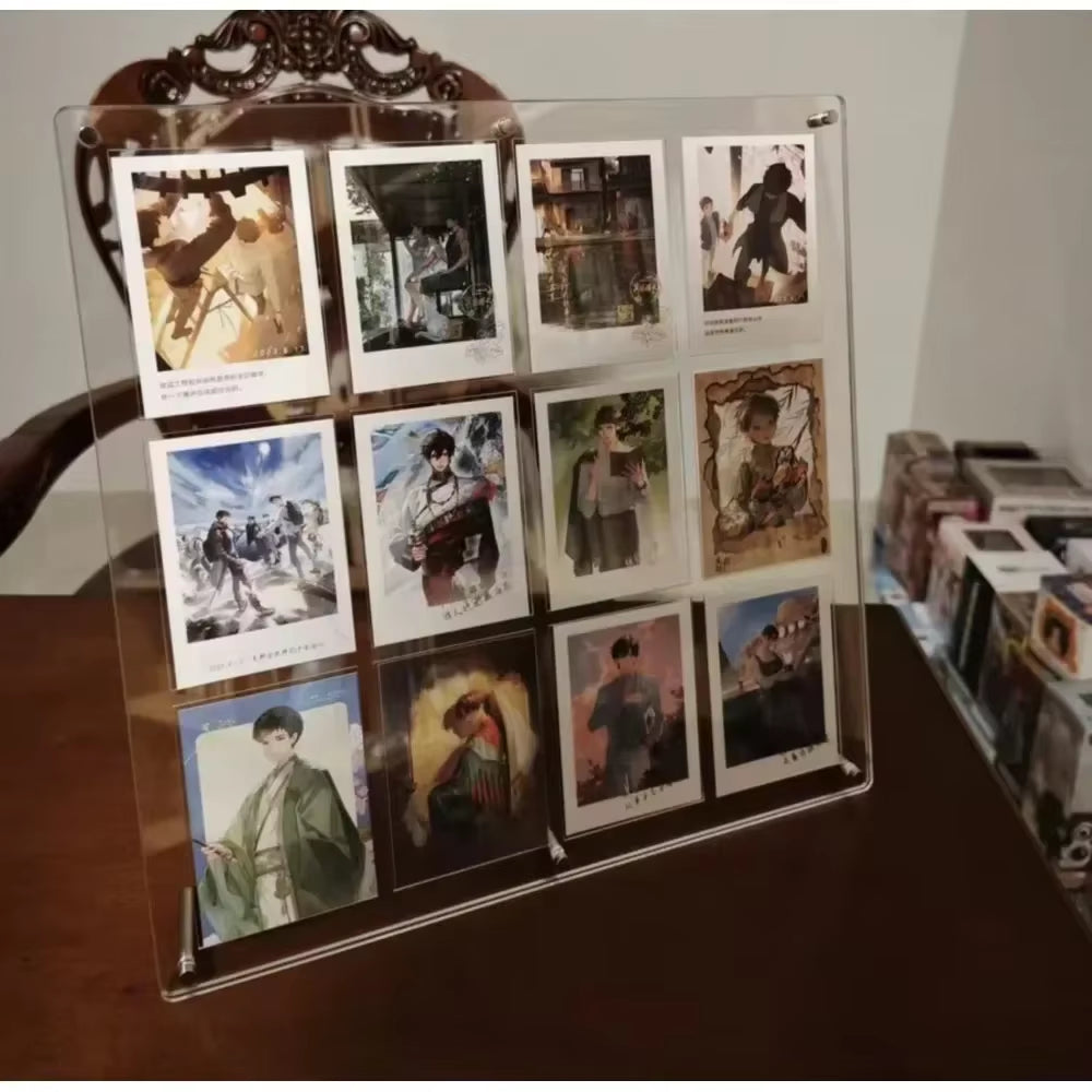 PTCG Pokemon Yu-Gi-Oh Anime Character Collection Card Display Stand Polaroid Picture Frame Thickened Acrylic Card Brick No Card