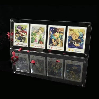 PTCG Pokemon Yu-Gi-Oh Anime Character Collection Card Display Stand Polaroid Picture Frame Thickened Acrylic Card Brick No Card