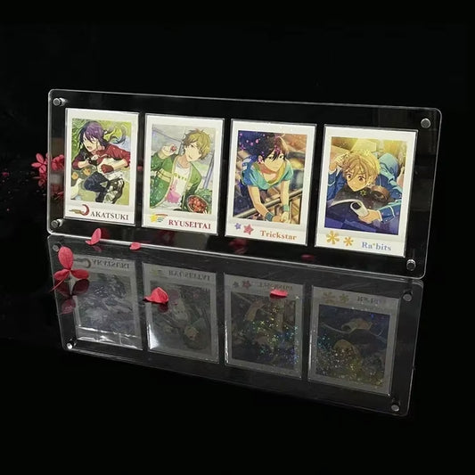 PTCG Pokemon Yu-Gi-Oh Anime Character Collection Card Display Stand Polaroid Picture Frame Thickened Acrylic Card Brick No Card