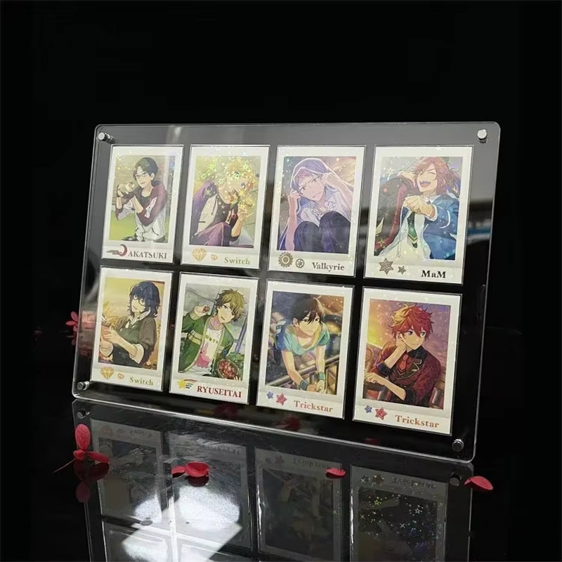 PTCG Pokemon Yu-Gi-Oh Anime Character Collection Card Display Stand Polaroid Picture Frame Thickened Acrylic Card Brick No Card