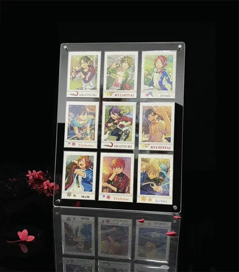 PTCG Pokemon Yu-Gi-Oh Anime Character Collection Card Display Stand Polaroid Picture Frame Thickened Acrylic Card Brick No Card