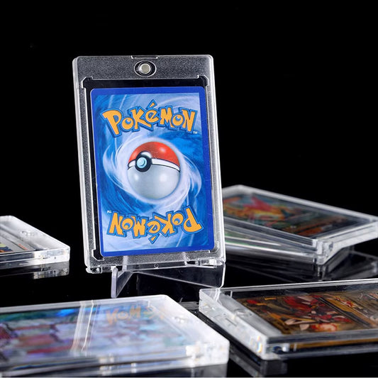 Pokemon Card Sleeves Magnetic Card Cover Transparent VMAX Protector Cards Folder Yugioh Pokémon Case Holder Kids Toy Gift
