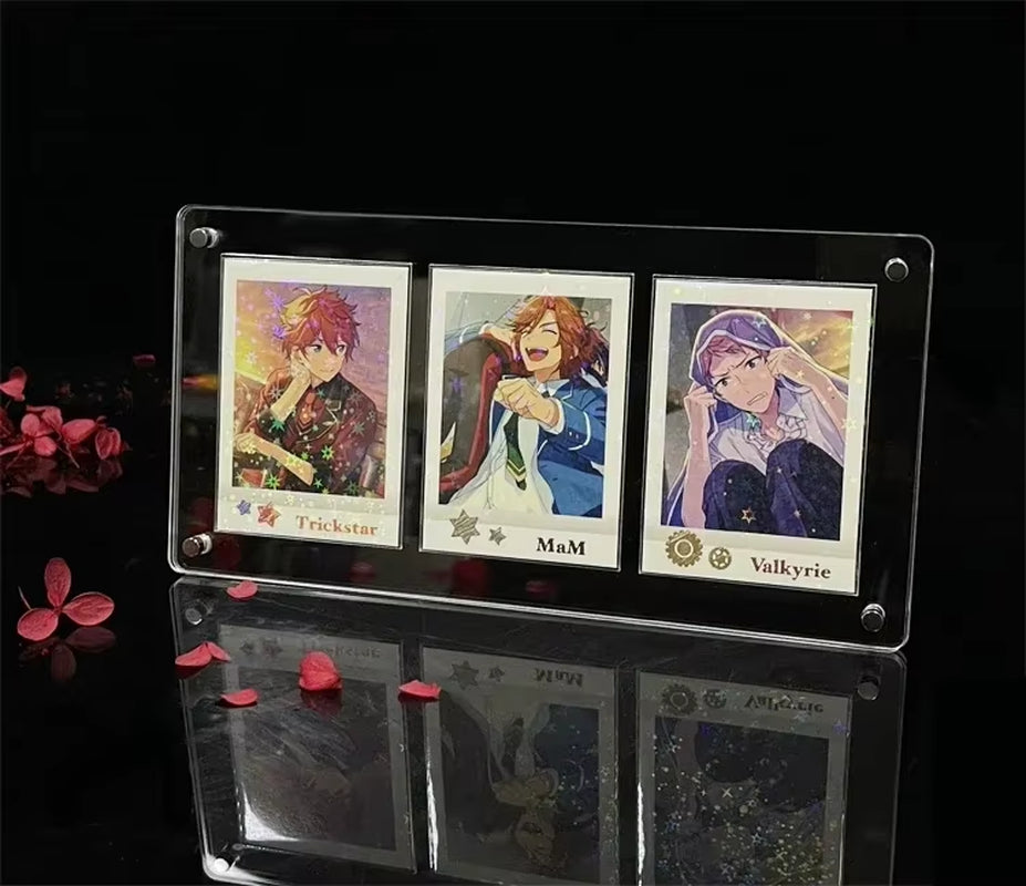 PTCG Pokemon Yu-Gi-Oh Anime Character Collection Card Display Stand Polaroid Picture Frame Thickened Acrylic Card Brick No Card