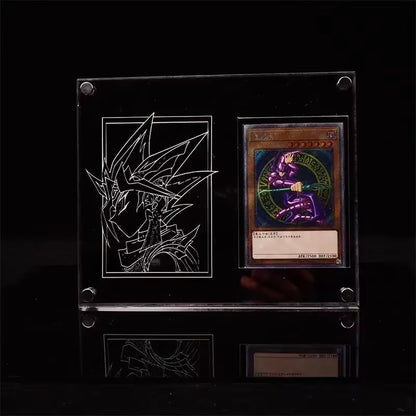 Yu-Gi-Oh Pokemon Card Brick Eeveelution White Dragon Sports Trading Card High Transparent Thickened Acrylic Display Stand Nocard