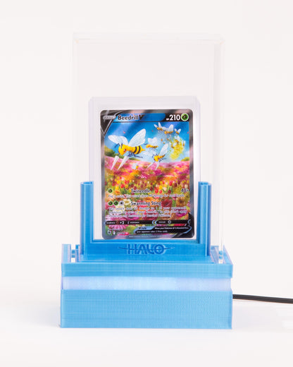 Graded Card Display Case | Stand Fits Collectible PSA, BGS, CGC, and Standard Top-Loaders Cards | Features App & Remote Controlled Leds.