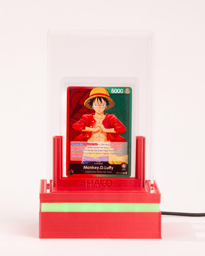 Graded Card Display Case | Stand Fits Collectible PSA, BGS, CGC, and Standard Top-Loaders Cards | Features App & Remote Controlled Leds.