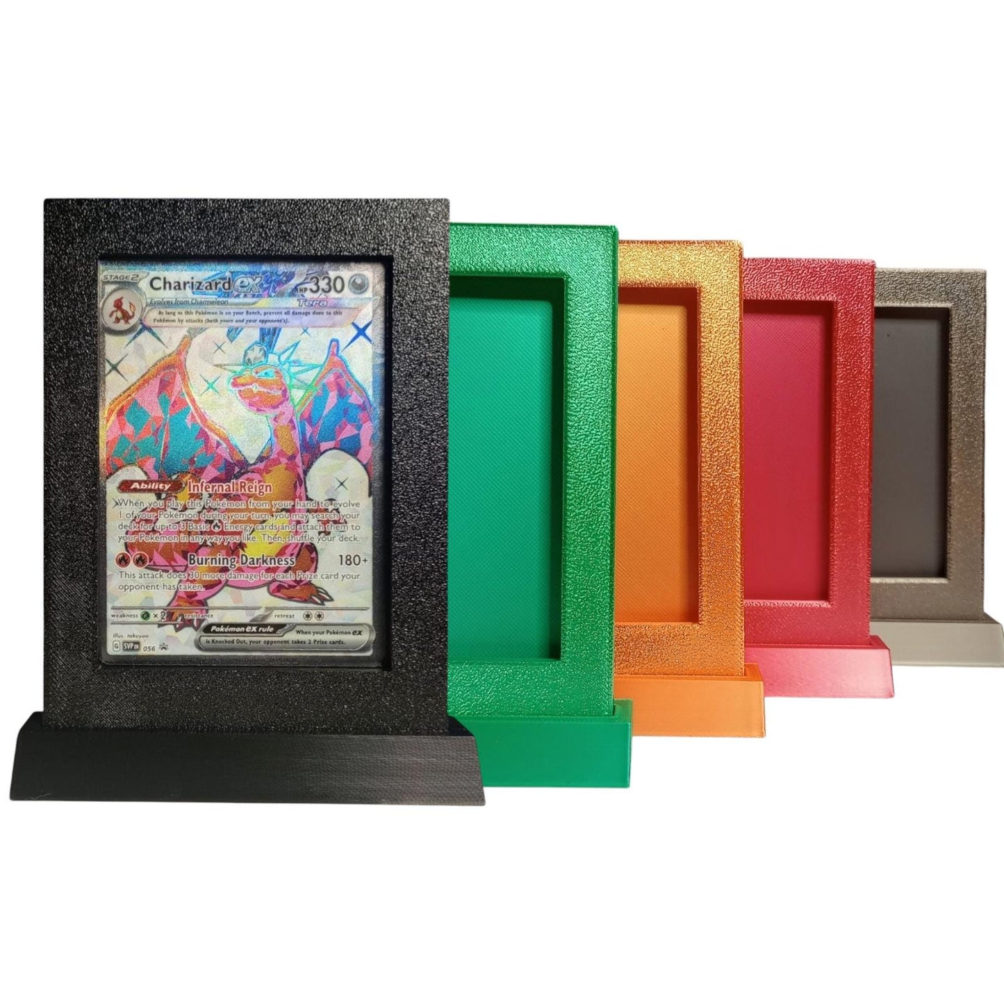 Toploader Display Stand - Multiple Colors & Wood - Fits Standard 35Pt Toploader
