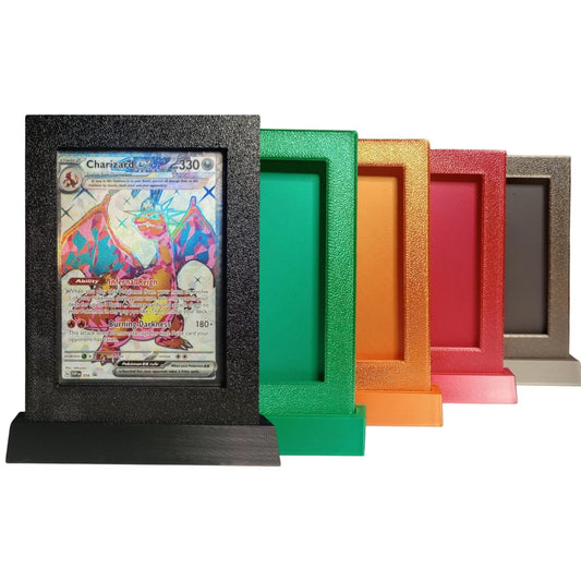 Toploader Display Stand - Multiple Colors & Wood - Fits Standard 35Pt Toploader