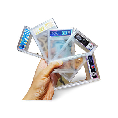 Boîtier en plastique type "brique de carte" pour cartes Pokémon/WS – Étiquette DIY personnalisable