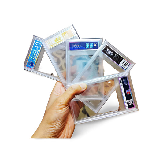 Boîtier en plastique type "brique de carte" pour cartes Pokémon/WS – Étiquette DIY personnalisable