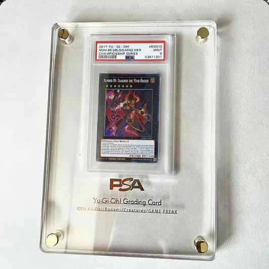 Support d’exposition en acrylique épaissi et transparent pour cartes PTCG, Pokémon, Yu-Gi-Oh, cartes gradées et cartes de sport